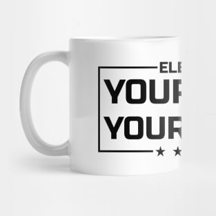 Your Vote Your Voice black Mug